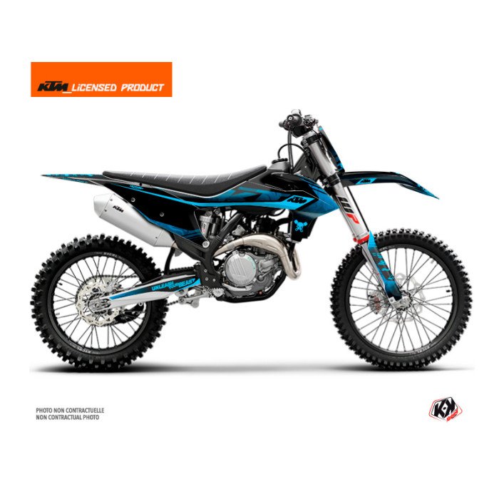 Kit Deco Moto Cross Replica Thomas Corsi 2020 KTM 150 SX Noir Bleu