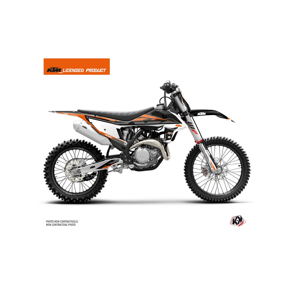 Kit Deco Moto Cross Rift KTM 250 SX Noir Orange