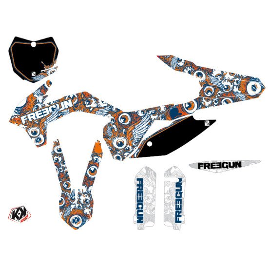 Kit Deco Moto Cross Freegun Eyed KTM 250 SX Orange