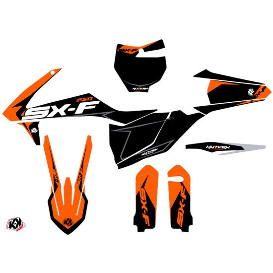 Kit Deco Moto Cross Halftone KTM 250 SXF Noir Orange