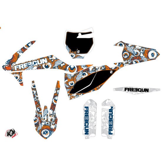 Kit Deco Moto Cross Freegun Eyed KTM 250 SXF Orange