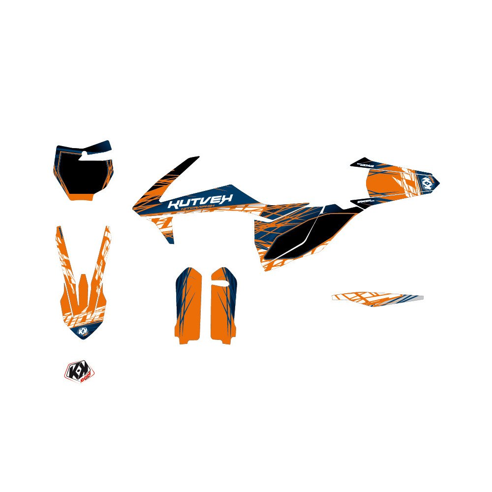 Kit Deco Moto Cross Eraser KTM 250 SXF Bleu Orange