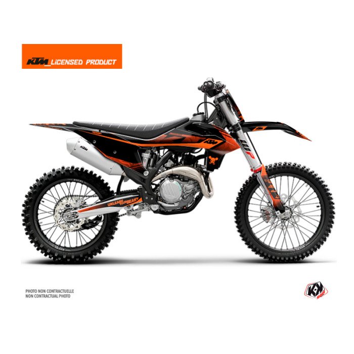 Kit Deco Moto Cross Replica Thomas Corsi 2020 KTM 250 SXF Noir Orange