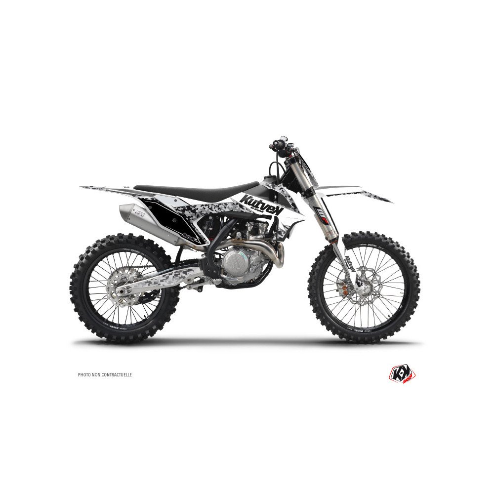 Kit Deco Moto Cross Predator KTM 250 SXF Blanc