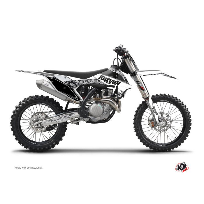 Kit Deco Moto Cross Predator KTM 250 SXF Blanc