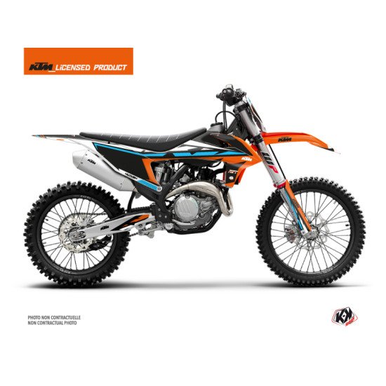 Kit Deco Moto Cross Rift KTM 250 SXF Orange Bleu