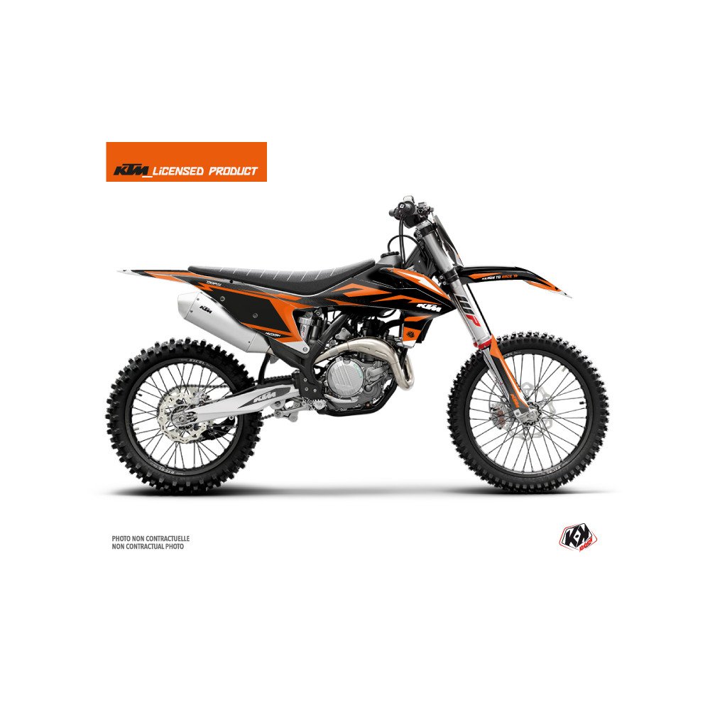 Kit Deco Moto Cross Trophy KTM 250 SXF Noir Orange