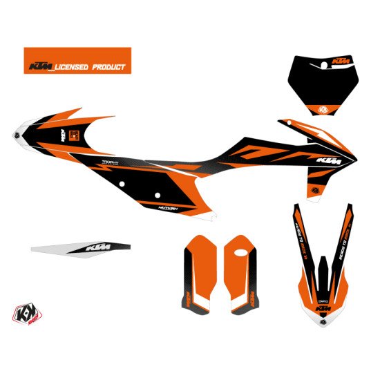 Kit Deco Moto Cross Trophy KTM 250 SXF Noir Orange