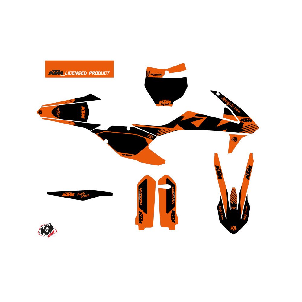 Kit Deco Moto Cross Retro KTM 250 SXF Orange