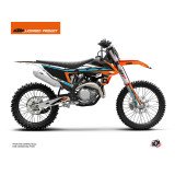 Kit Deco Moto Cross Rift KTM 250 SXF Orange Bleu