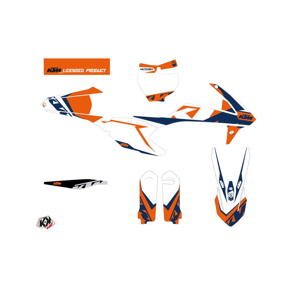 Kit Deco Moto Cross Gravity KTM 350 SXF Bleu