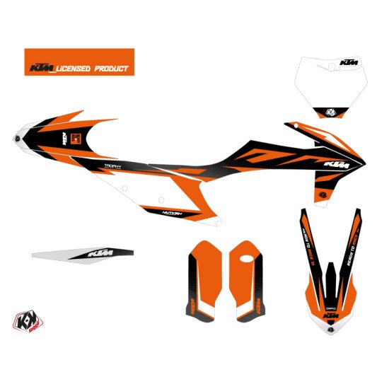 Kit Deco Moto Cross Trophy KTM 350 SXF Noir Orange