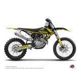 Kit Deco Moto Cross Eraser Fluo KTM 450 SXF Jaune