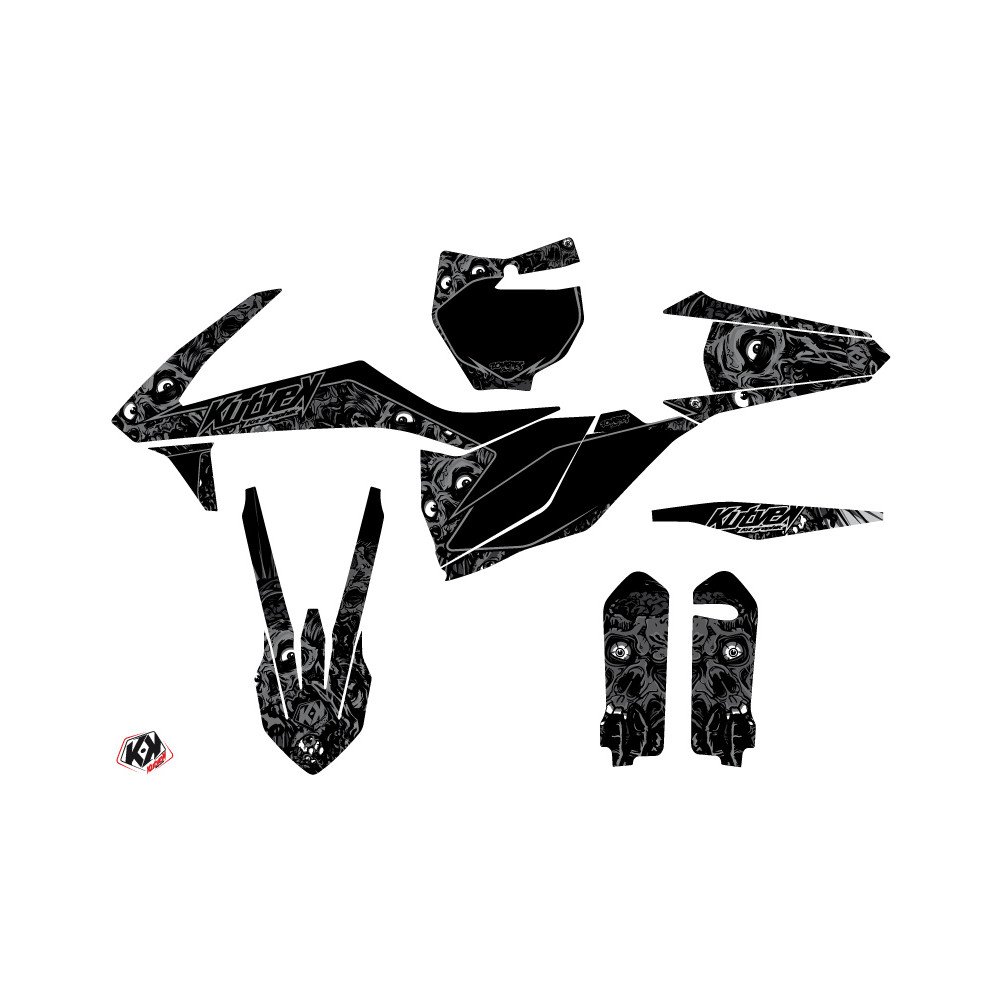 Kit Deco Moto Cross Zombies Dark KTM 450 SXF Noir