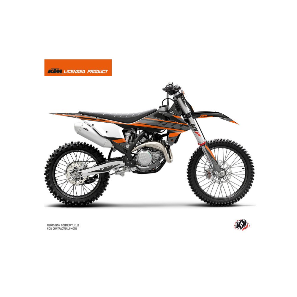 Kit Deco Moto Cross Breakout KTM 450 SXF Noir Orange