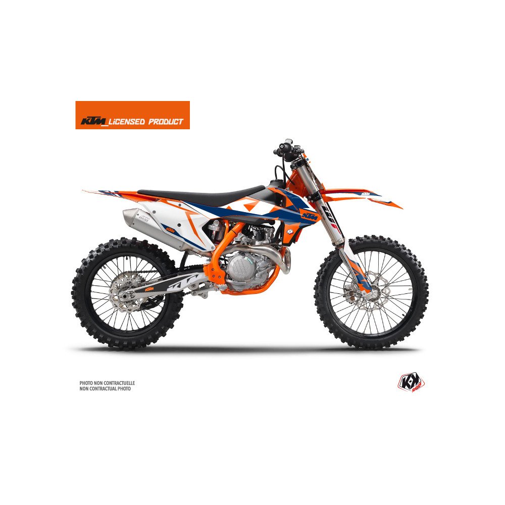 Kit Deco Moto Cross Gravity KTM 450 SXF Bleu