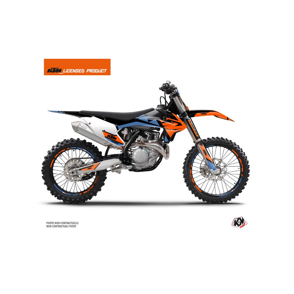 Kit Deco Moto Cross Skyline KTM 450 SXF Bleu