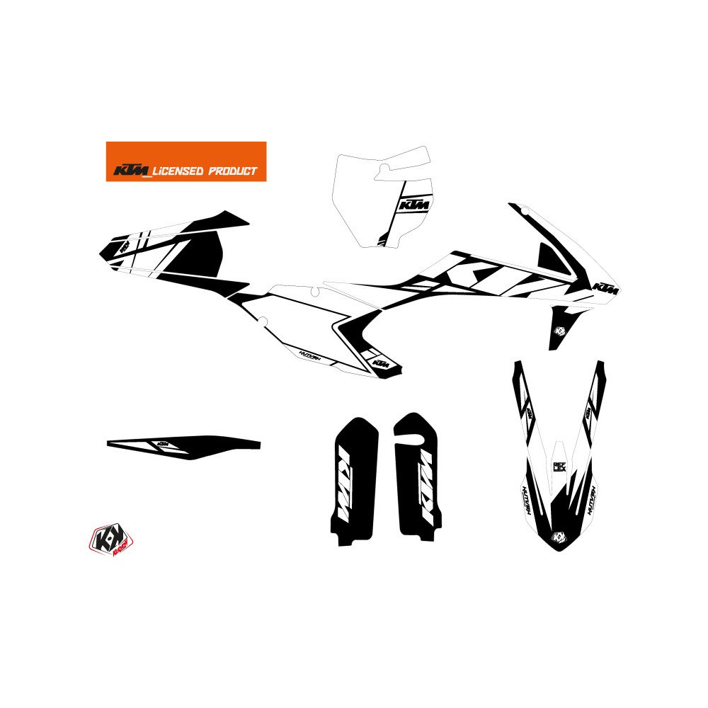 Kit Deco Moto Cross Reflex KTM 450 SXF Blanc