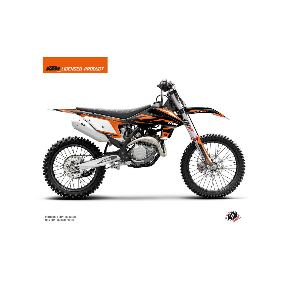 Kit Deco Moto Cross Trophy KTM 450 SXF Noir Orange