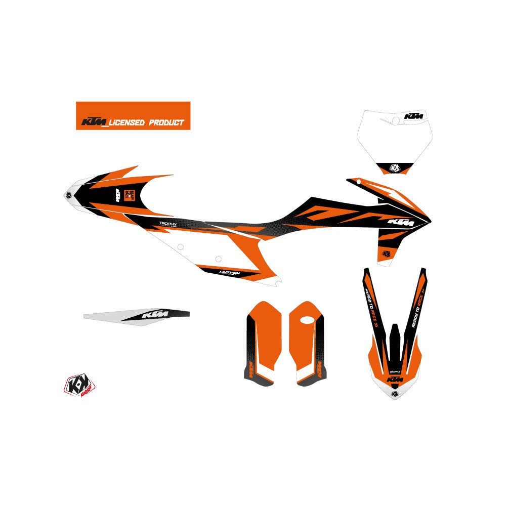 Kit Deco Moto Cross Trophy KTM 450 SXF Noir Orange