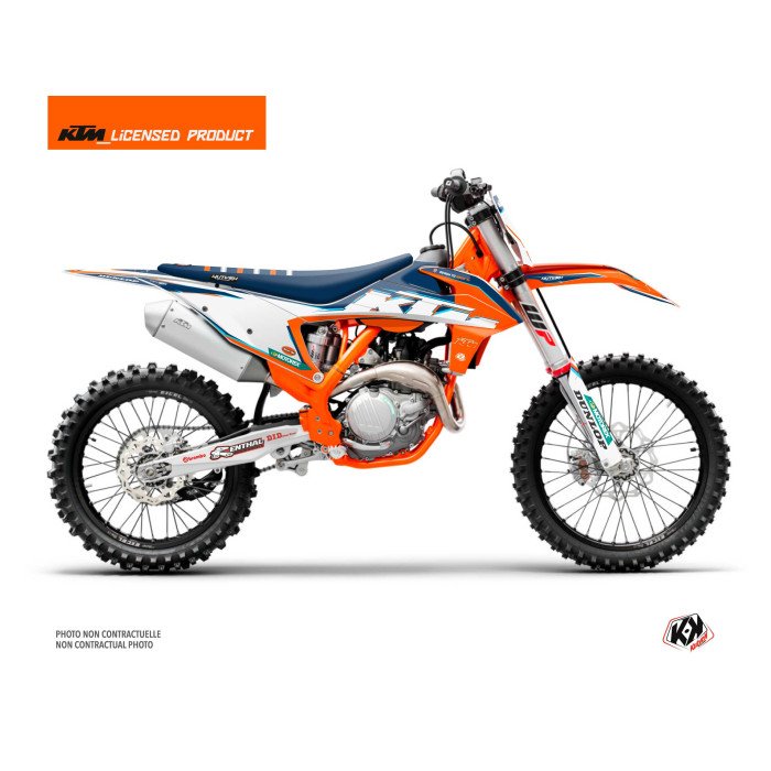 Kit Deco Moto Cross Origin-K22 KTM 450 SXF Bleu