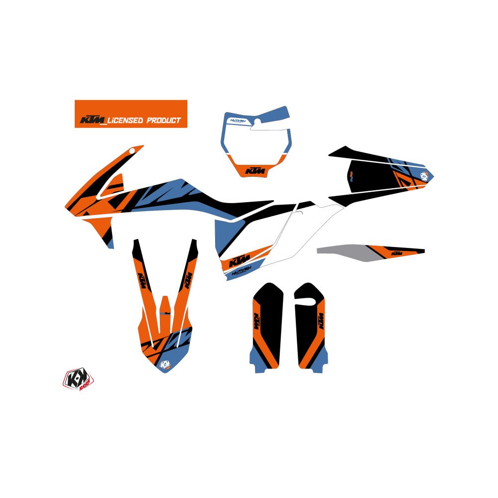 Kit Deco Moto Cross Skyline KTM 450 SXF Bleu