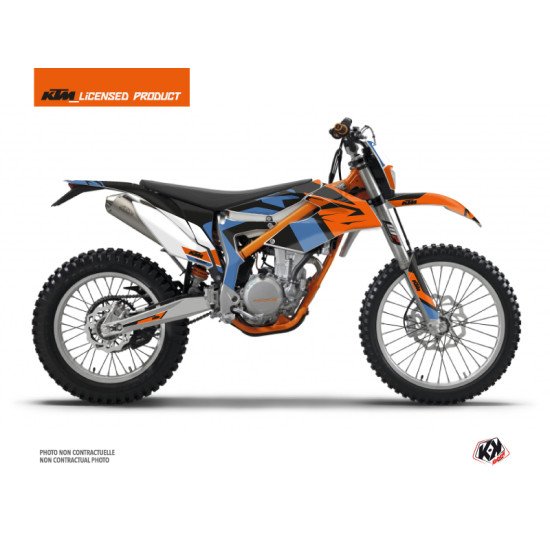Kit Deco Moto Cross Skyline KTM 350 FREERIDE Bleu