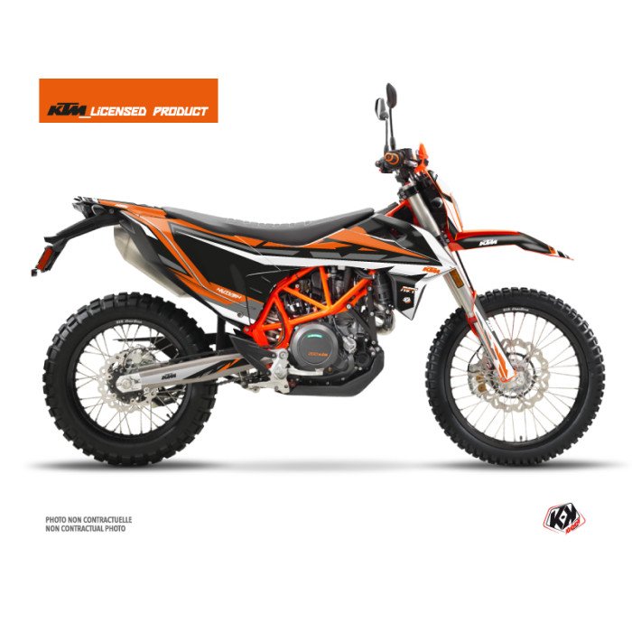 Kit Deco Moto Cross Rift KTM 690 ENDURO R Noir Orange