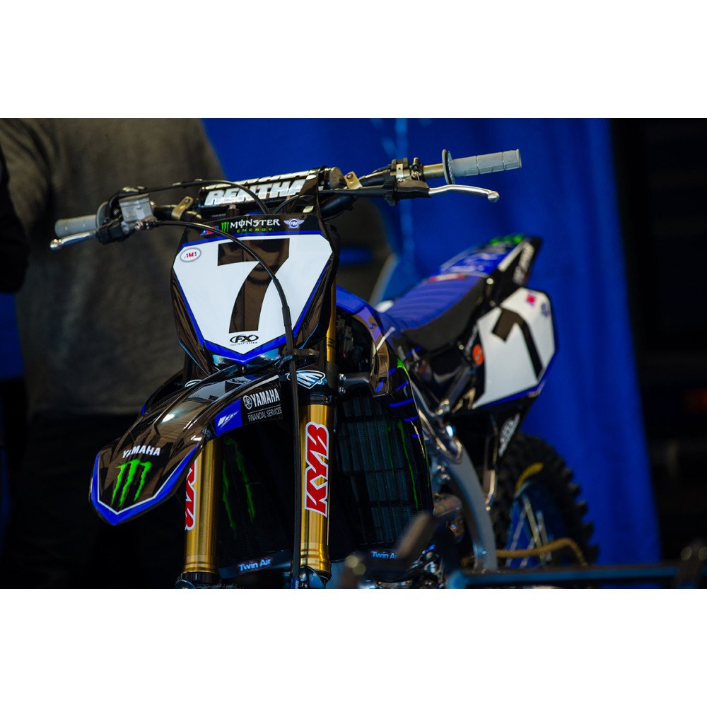 Plaque Numero Frontale STADIUM YAMAHA YZF19 - Bleu
