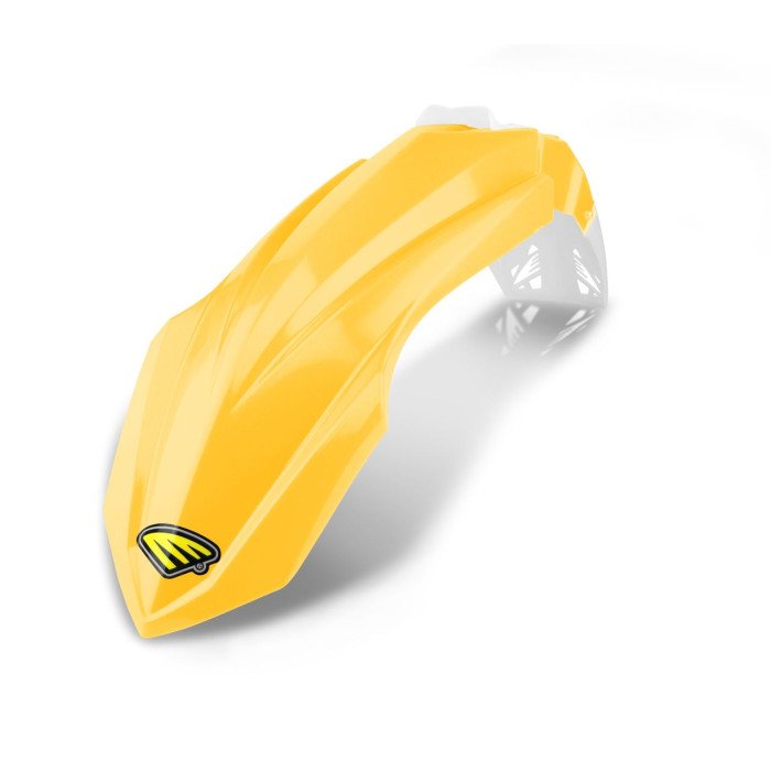 Garde Boue Avant YAMAHA - Jaune / Blanc