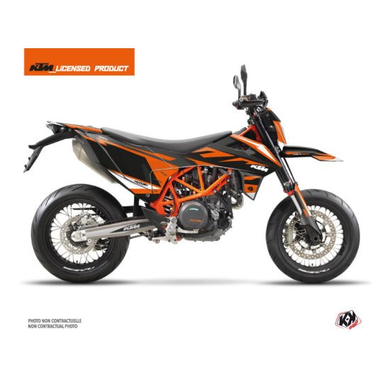 Kit Deco Moto Cross Trophy KTM 690 SMC R Noir Orange