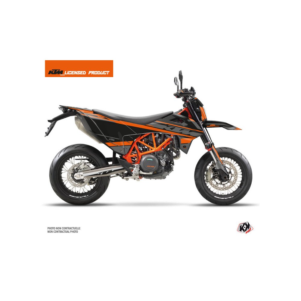 Kit Deco Moto Cross Breakout KTM 690 SMC R Noir Orange