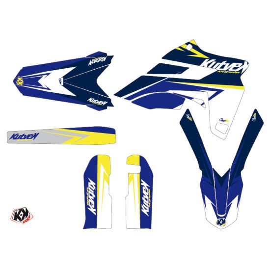 Kit Deco Moto Cross Stage Sherco 250 SE R Blanc Jaune LIGHT