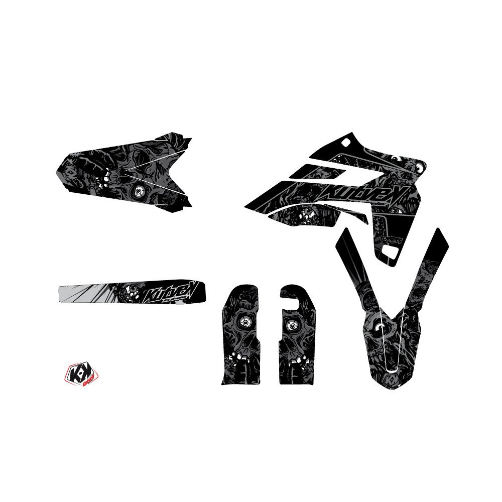 Kit Deco Moto Cross Zombies Dark Sherco 250 SE R Noir LIGHT