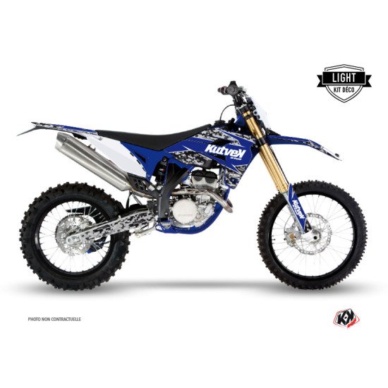 Kit Deco Moto Cross Predator Sherco 250 SE R Noir Bleu LIGHT