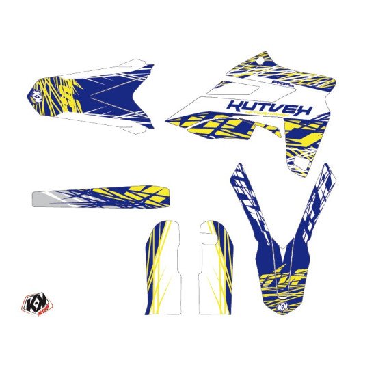 Kit Deco Moto Cross Eraser Sherco 300 SE R Blanc Jaune LIGHT