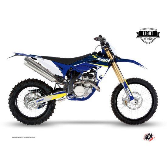 Kit Deco Moto Cross Stage Sherco 300 SE R Blanc Jaune LIGHT