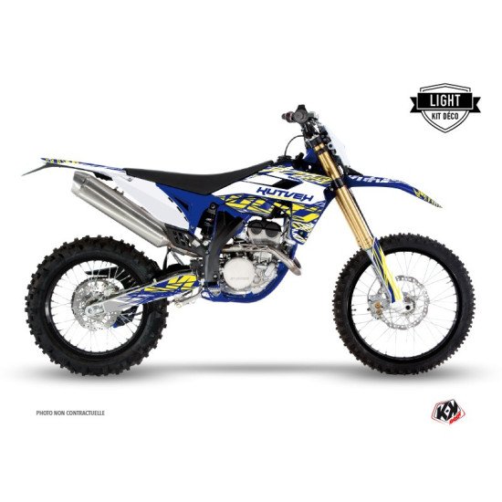 Kit Deco Moto Cross Eraser Sherco 300 SE R Blanc Jaune LIGHT