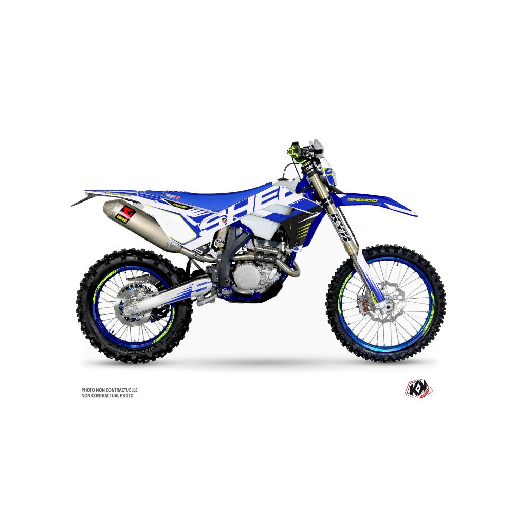 Kit Deco Moto Cross Fast Sherco SE / SEF Bleu