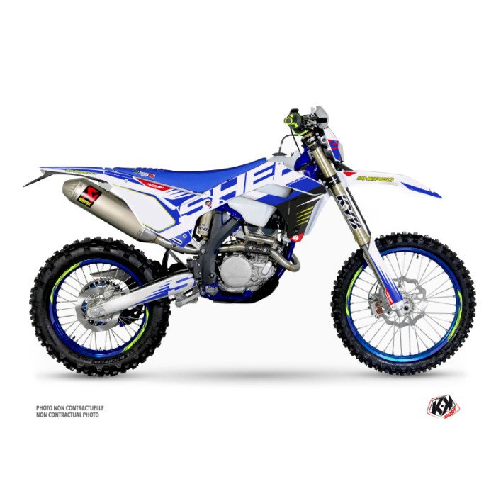Kit Deco Moto Cross Fast Sherco SE / SEF Blanc