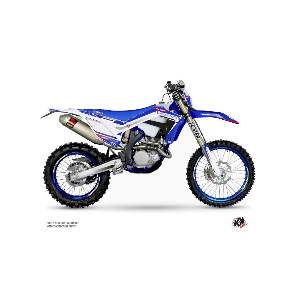 Kit Deco Moto Cross Skratch Sherco SE / SEF Bleu