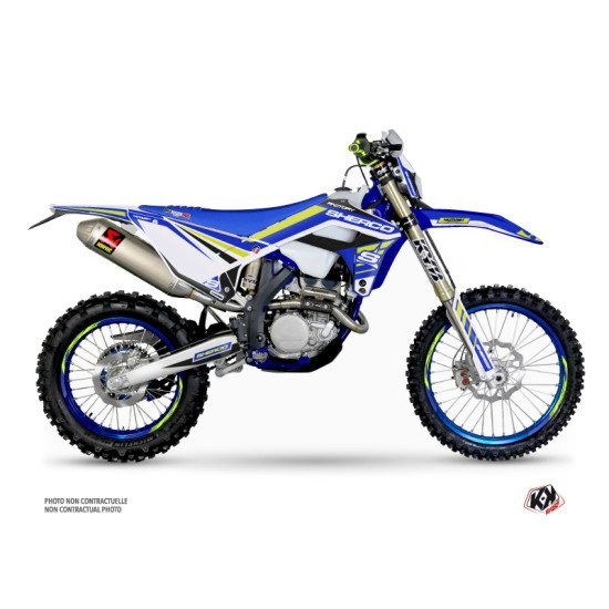 Kit Deco Moto Cross Stam Sherco SE / SEF Bleu