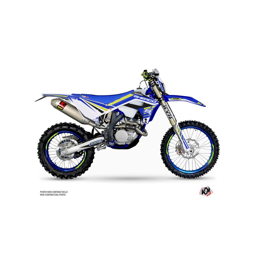 Kit Deco Moto Cross Stam Sherco SE / SEF Bleu