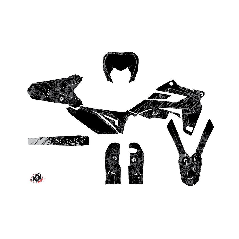 Kit Deco Moto Cross Zombies Dark Sherco 450 SEF R Noir