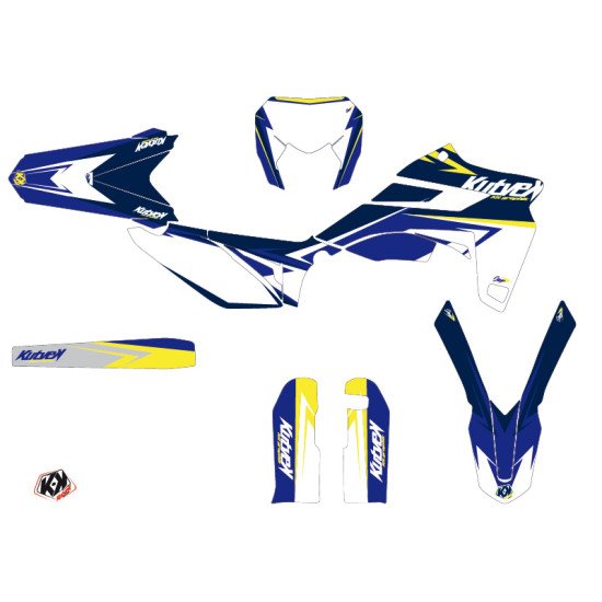 Kit Deco Moto Cross Stage Sherco 450 SEF R Blanc Jaune