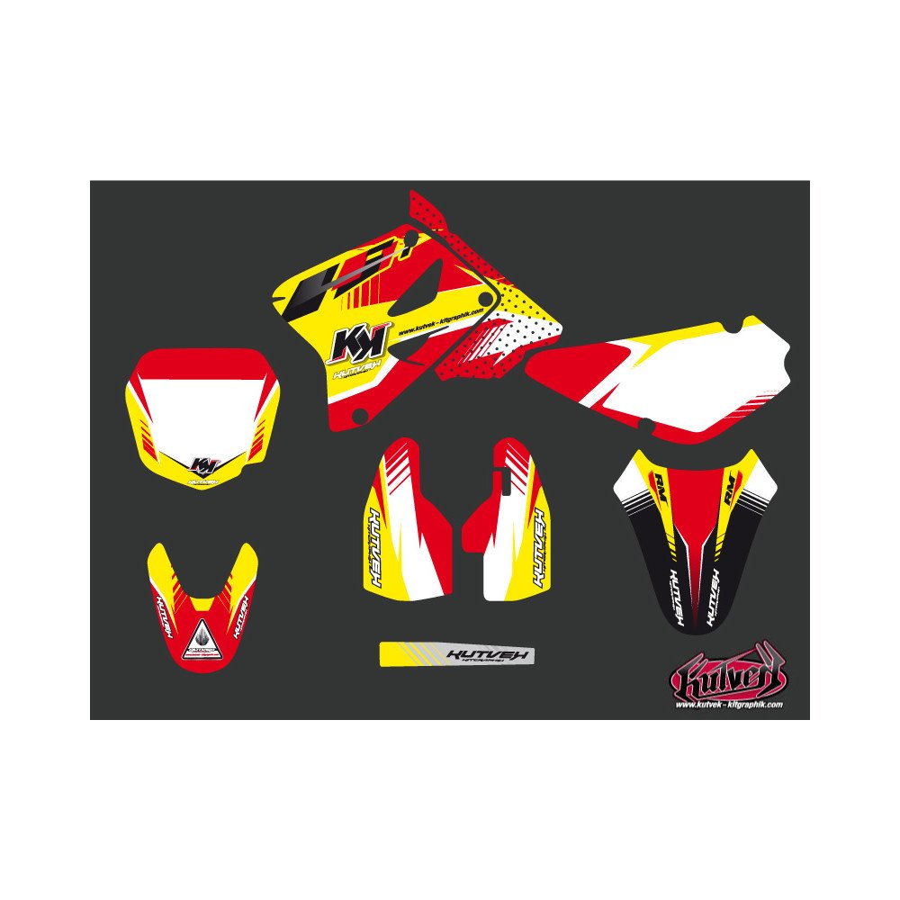 Kit Deco Moto Cross Pulsar Suzuki 85 RM Rouge