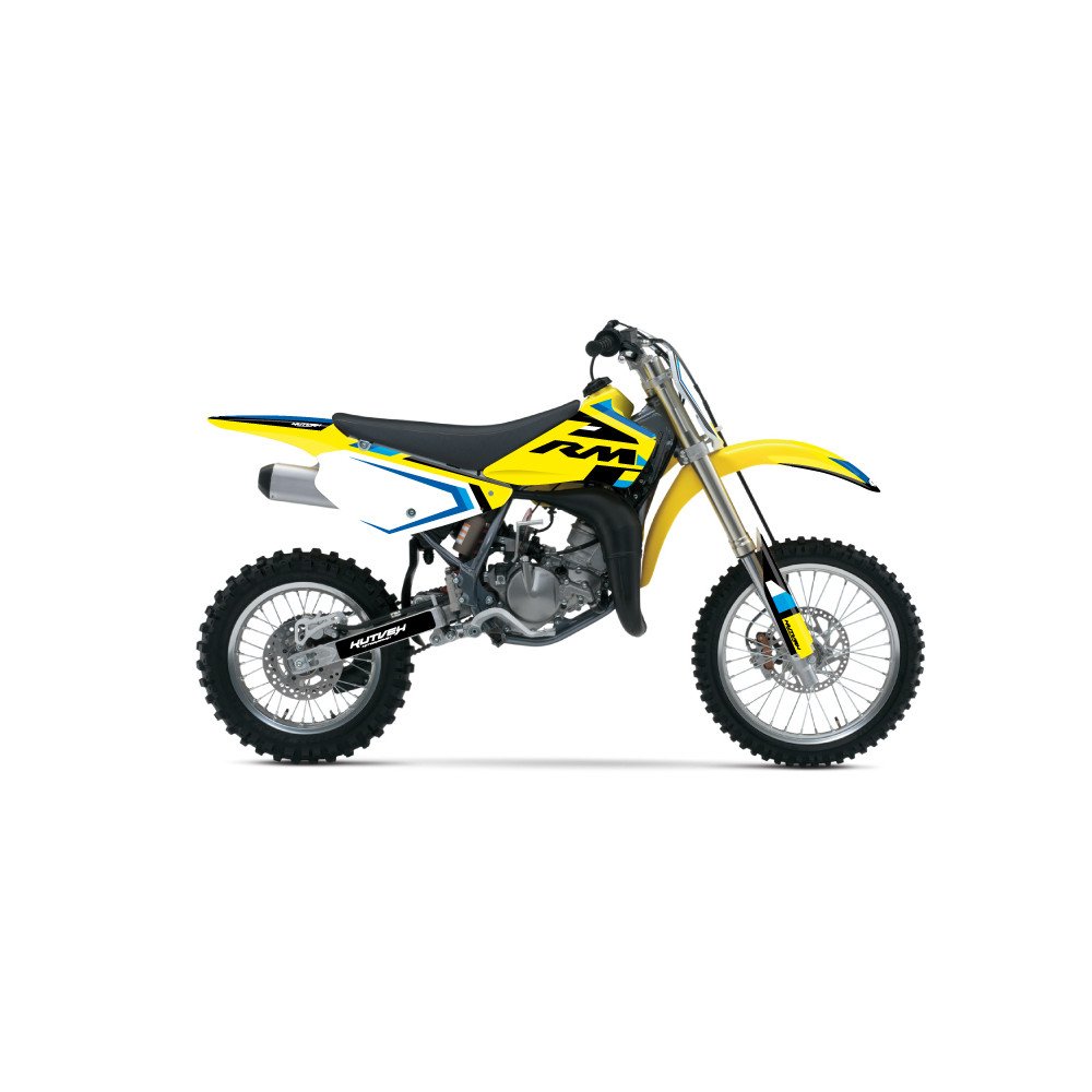 Kit Deco Moto Cross Label Suzuki 85 RM Bleu