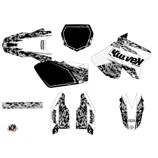 Kit Deco Moto Cross Predator Suzuki 125 RM Blanc