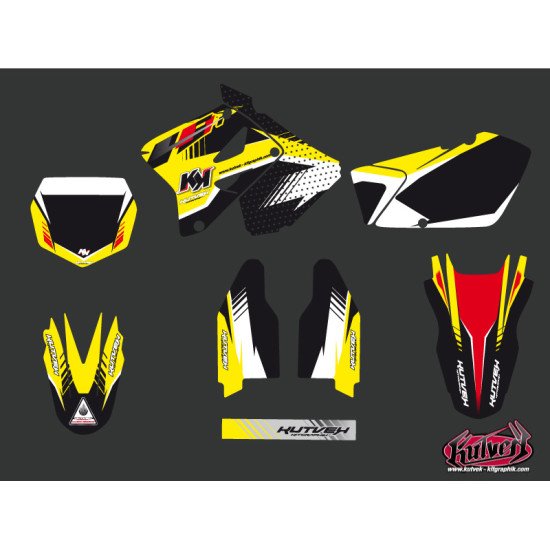 Kit Deco Moto Cross Pulsar Suzuki 125 RM Noir