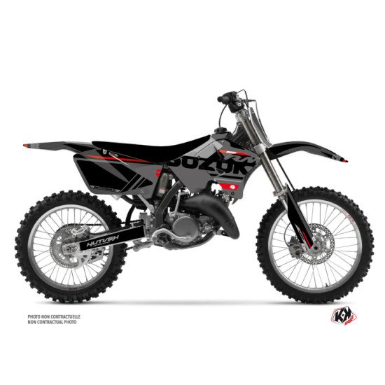 Kit Deco Moto Cross Grade Suzuki 125 RM Noir